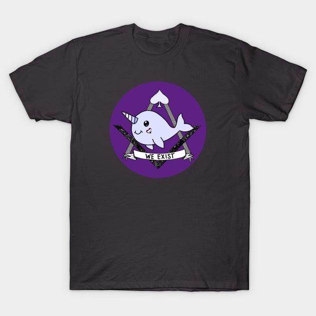 Asexual Narwhal Pride T-Shirt by Salty Said Sweetly